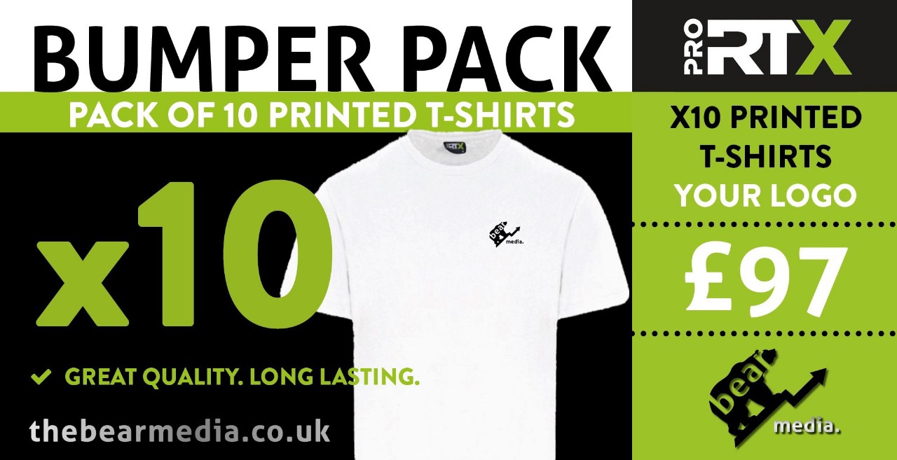 Bumper Pack 10 Printer T-Shirts