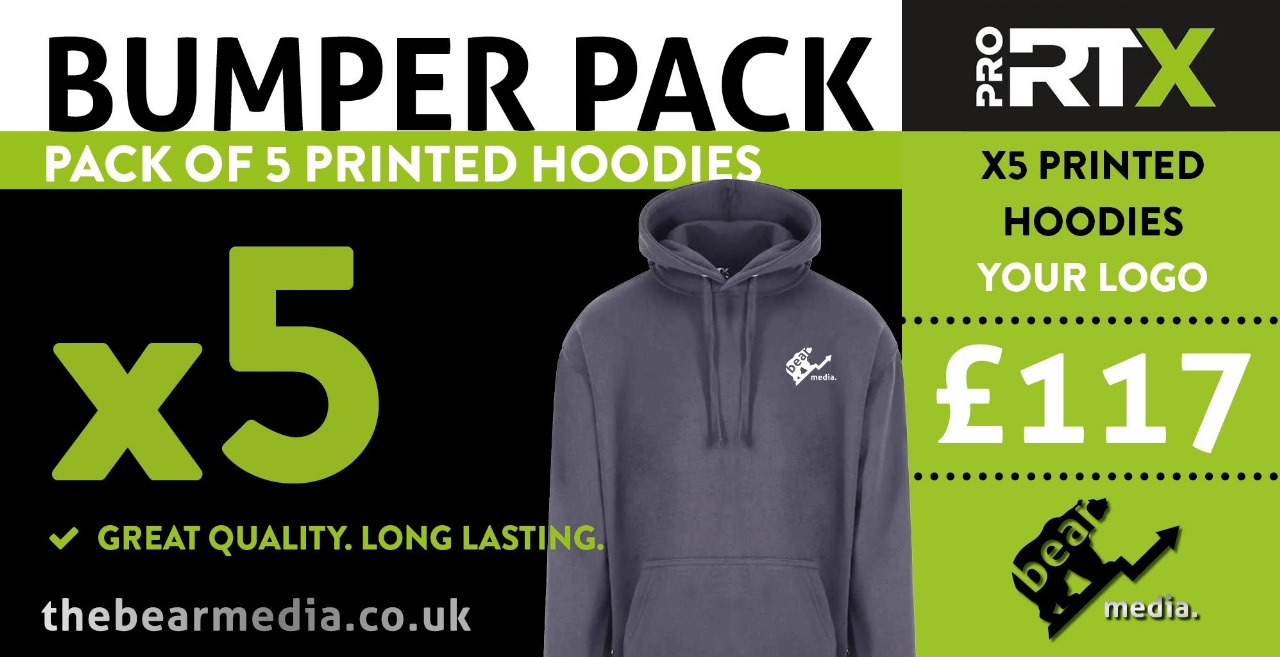 Bumper Pack 8 Printed Hoodies